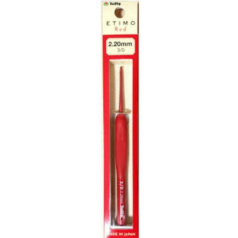 Tulip Etimo Red Crochet Hook with Cushion Grip Knitting Needle DIY