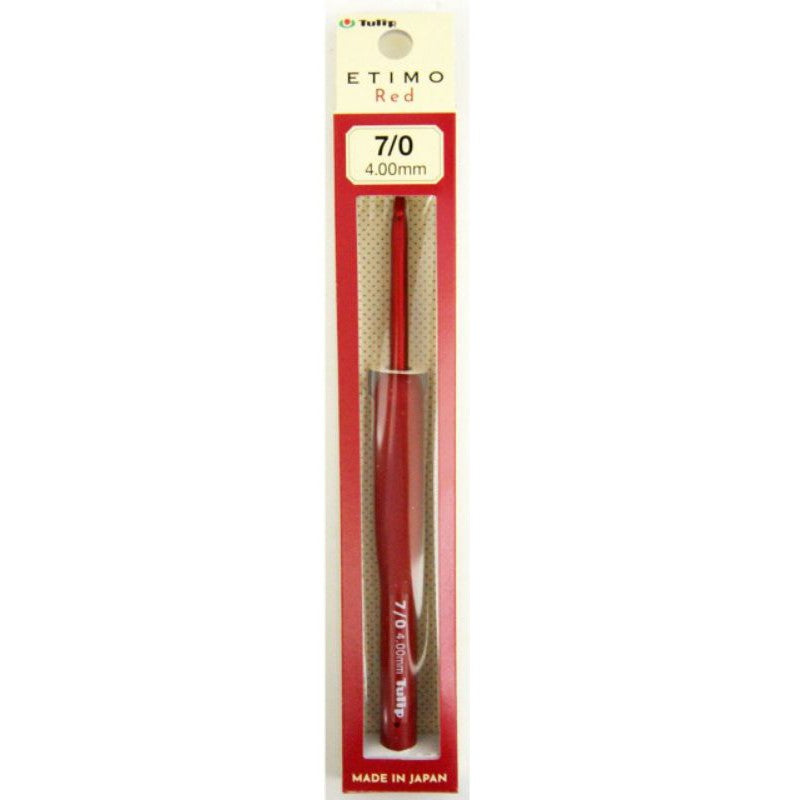 Tulip Etimo Red Crochet Hook with Cushion Grip Knitting Needle DIY