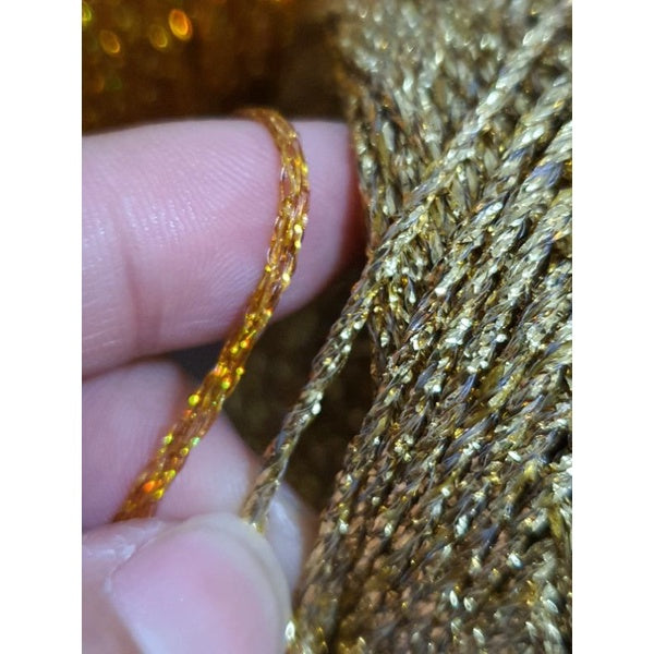 Metallic Lurex Glitter Gold Silver Yarn Thread