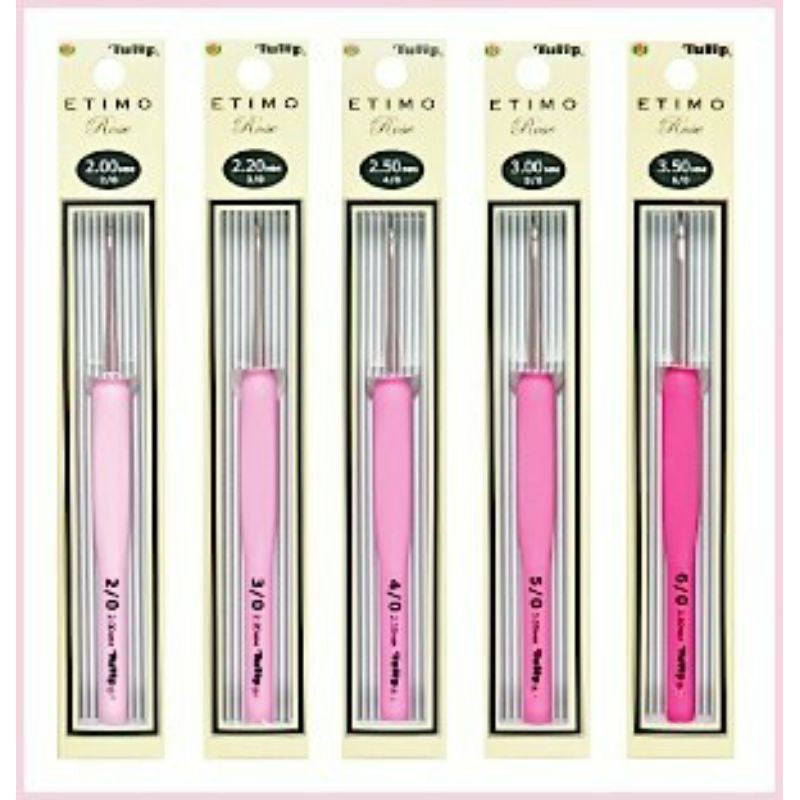 Tulip Etimo Rose Crochet Hook with Cushion Grip Knitting Needle DIY