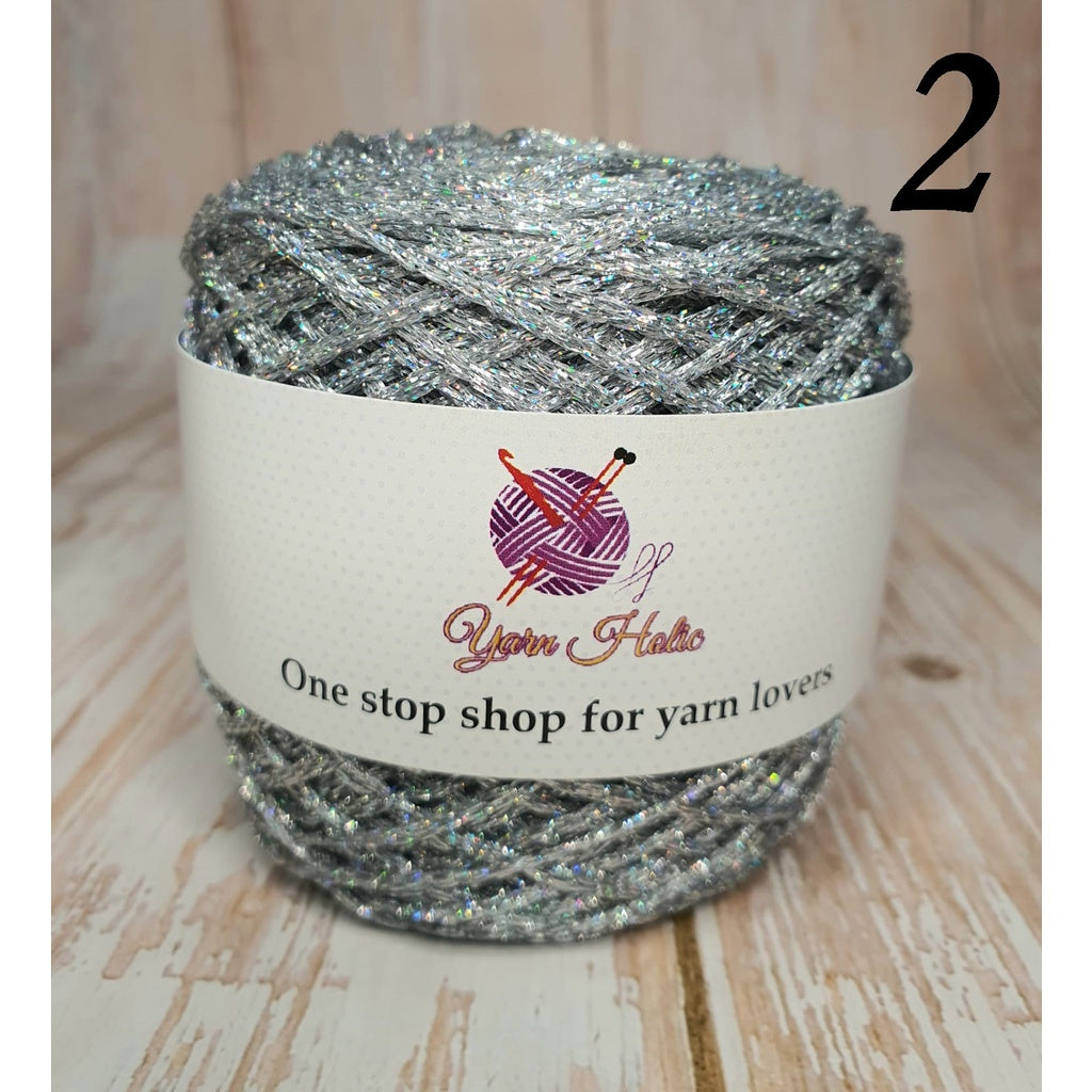 Metallic Lurex Glitter Gold Silver Yarn Thread