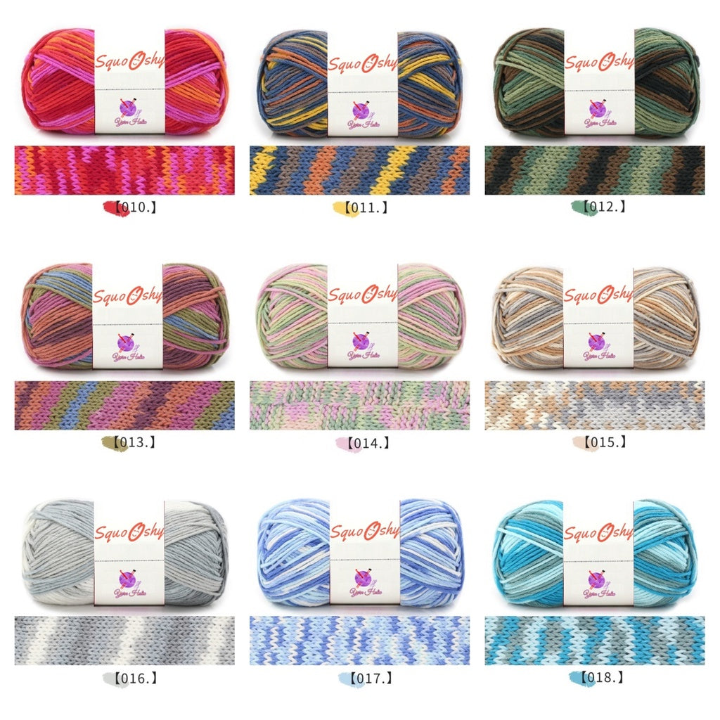SquoOshy Yarn Mixed Color 6 Ply 100g