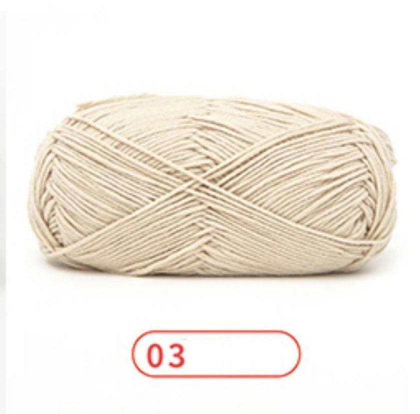 Rainbow Yarn Milk Cotton Yarn 5 ply Cake Gradient & Solid Color 100g