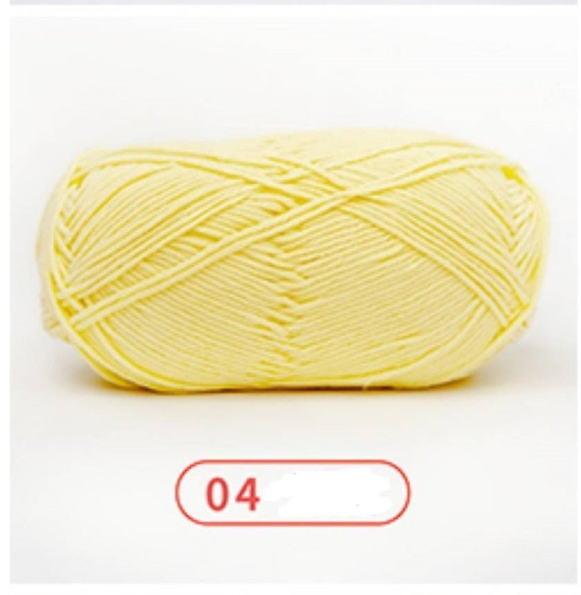 Rainbow Yarn Milk Cotton Yarn 5 ply Cake Gradient & Solid Color 100g