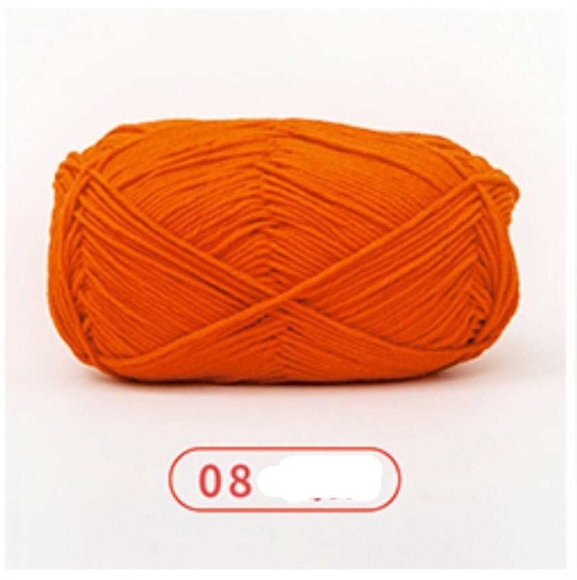 Rainbow Yarn Milk Cotton Yarn 5 ply Cake Gradient & Solid Color 100g