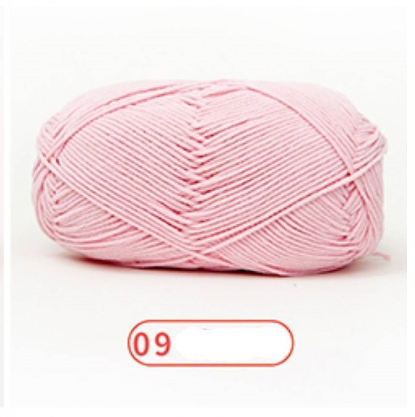 Rainbow Yarn Milk Cotton Yarn 5 ply Cake Gradient & Solid Color 100g