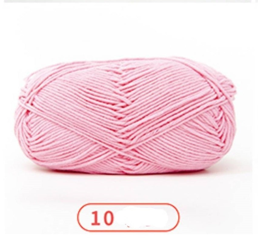 Rainbow Yarn Milk Cotton Yarn 5 ply Cake Gradient & Solid Color 100g