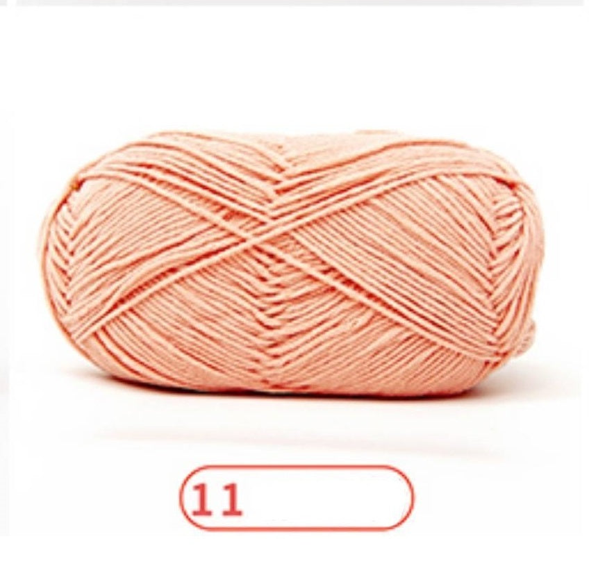 Rainbow Yarn Milk Cotton Yarn 5 ply Cake Gradient & Solid Color 100g