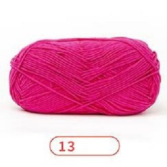 Rainbow Yarn Milk Cotton Yarn 5 ply Cake Gradient & Solid Color 100g