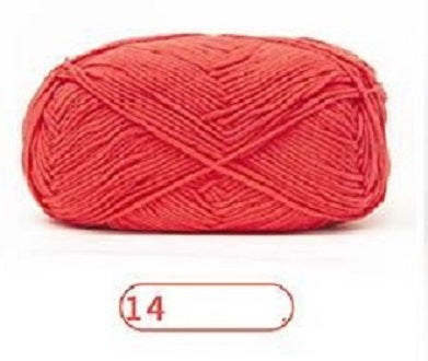 Rainbow Yarn Milk Cotton Yarn 5 ply Cake Gradient & Solid Color 100g