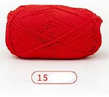 Rainbow Yarn Milk Cotton Yarn 5 ply Cake Gradient & Solid Color 100g