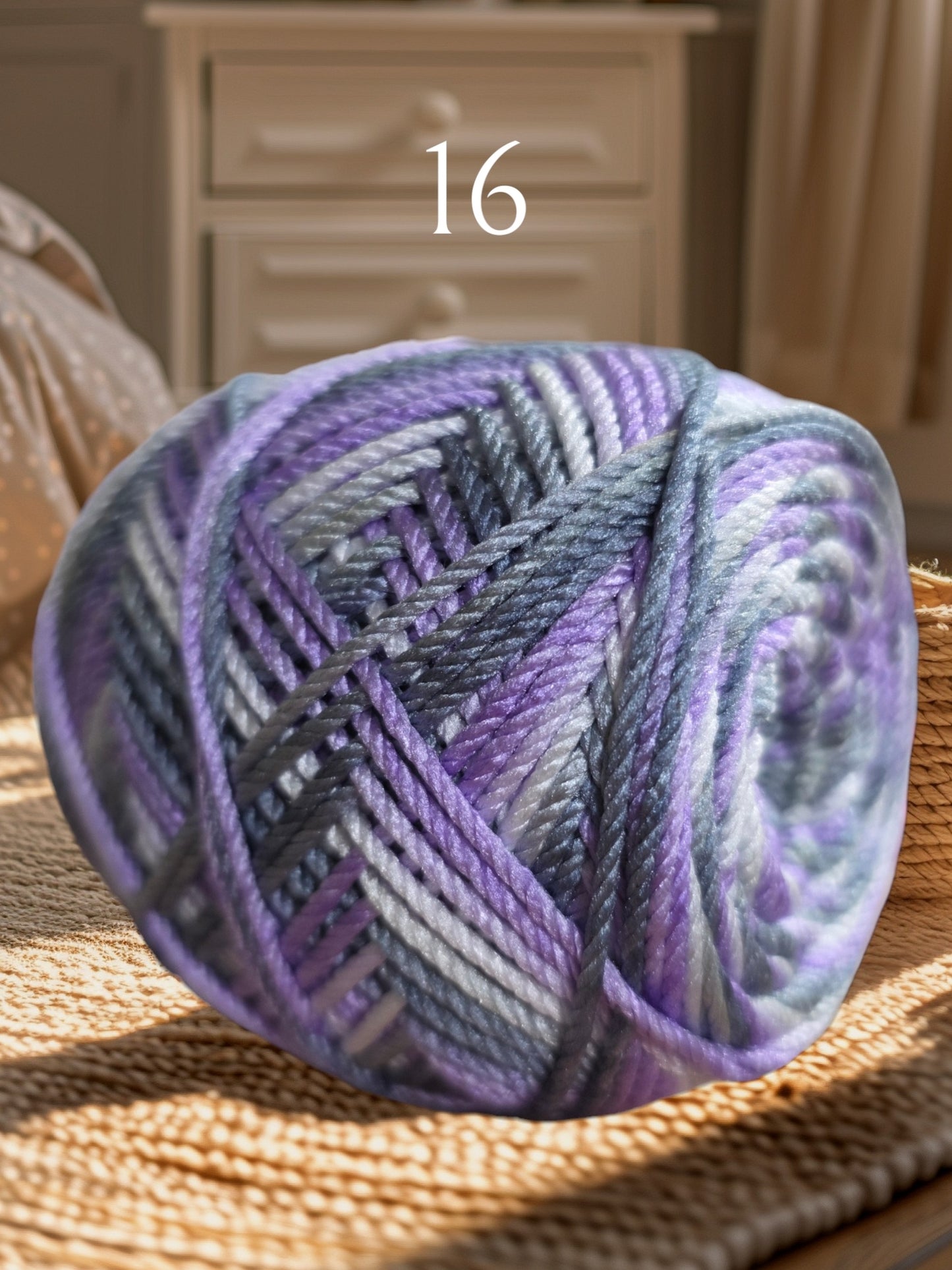 Polyester Yarn Gradient Mix Multi Color 100g