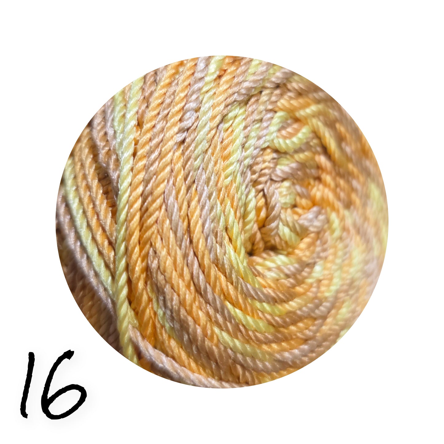 Polyester Yarn Gradient Mix Multi Color 100g