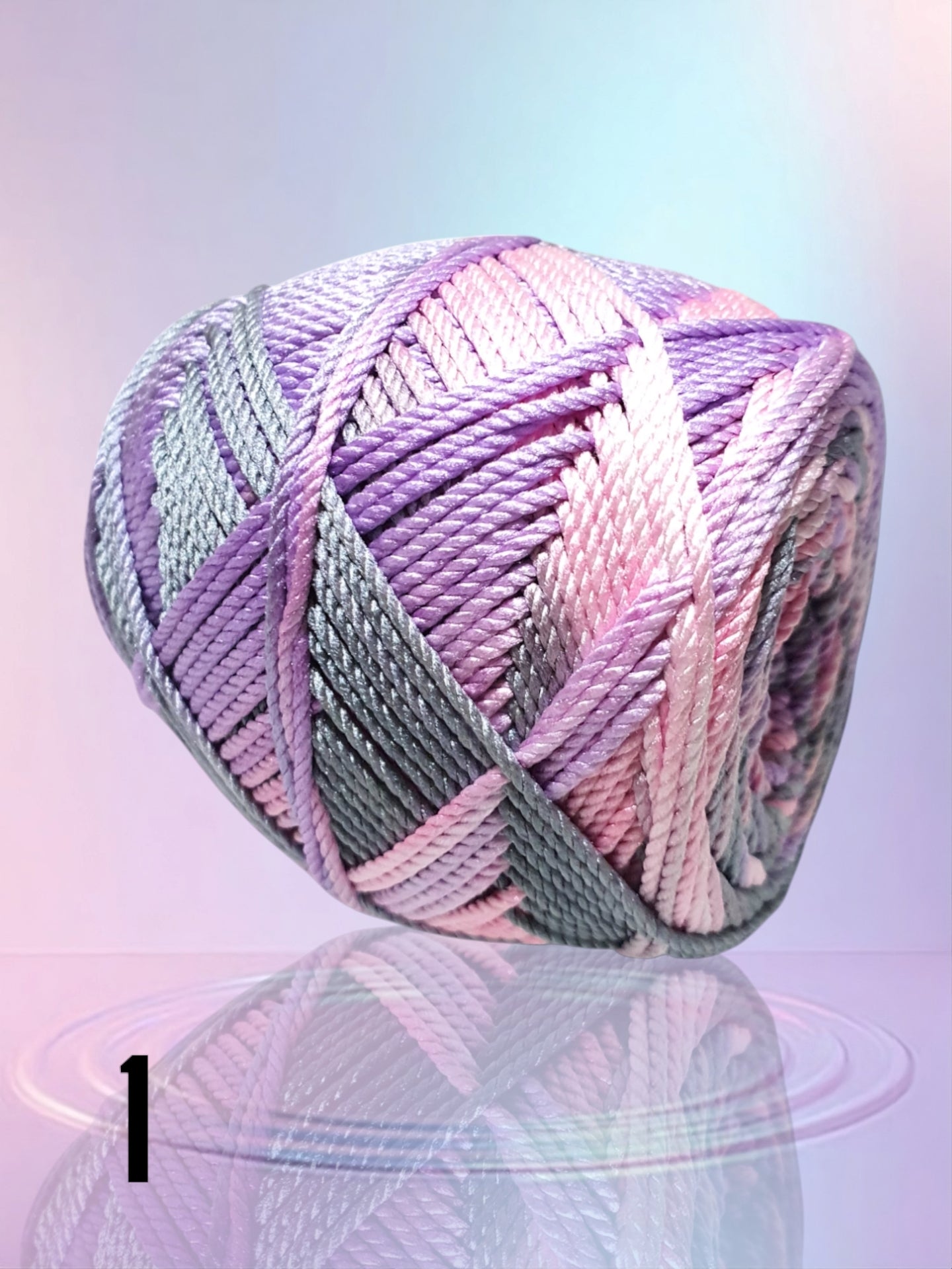 Polyester Yarn Gradient Mix Multi Color 100g