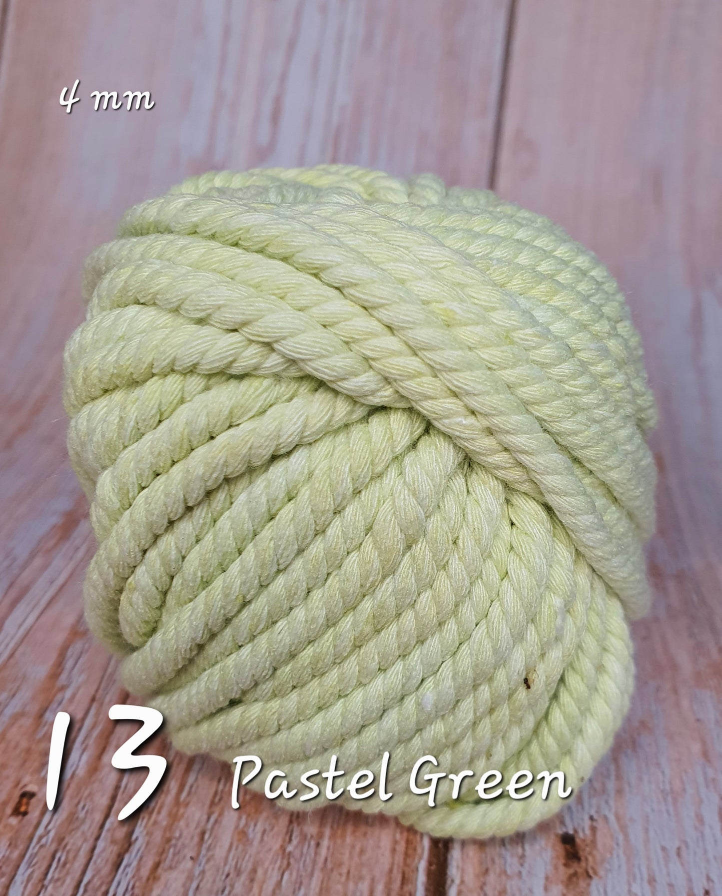 Cotton Macrame Cord Twisted 4mm thickness