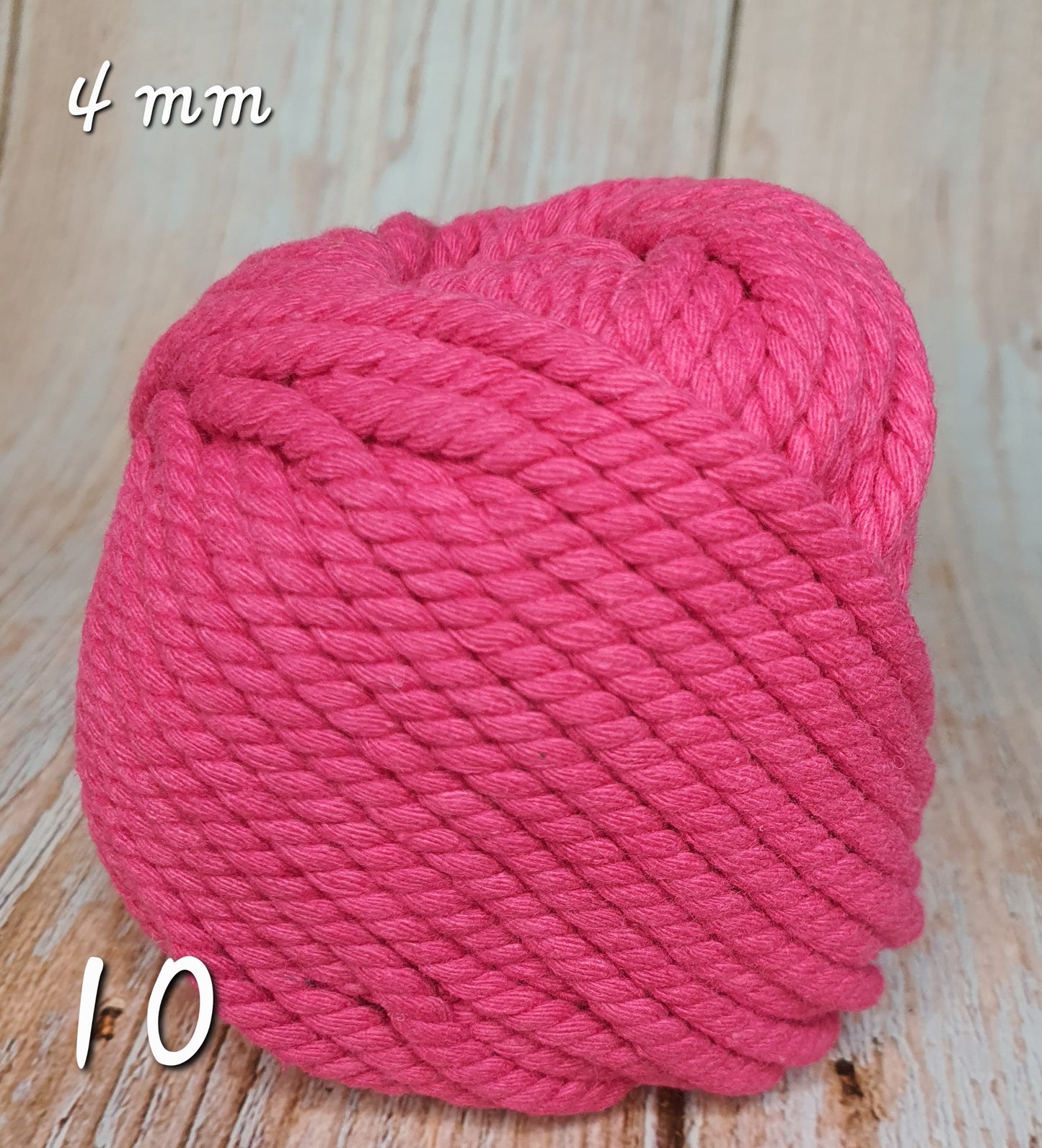 Cotton Macrame Cord Twisted 4mm thickness