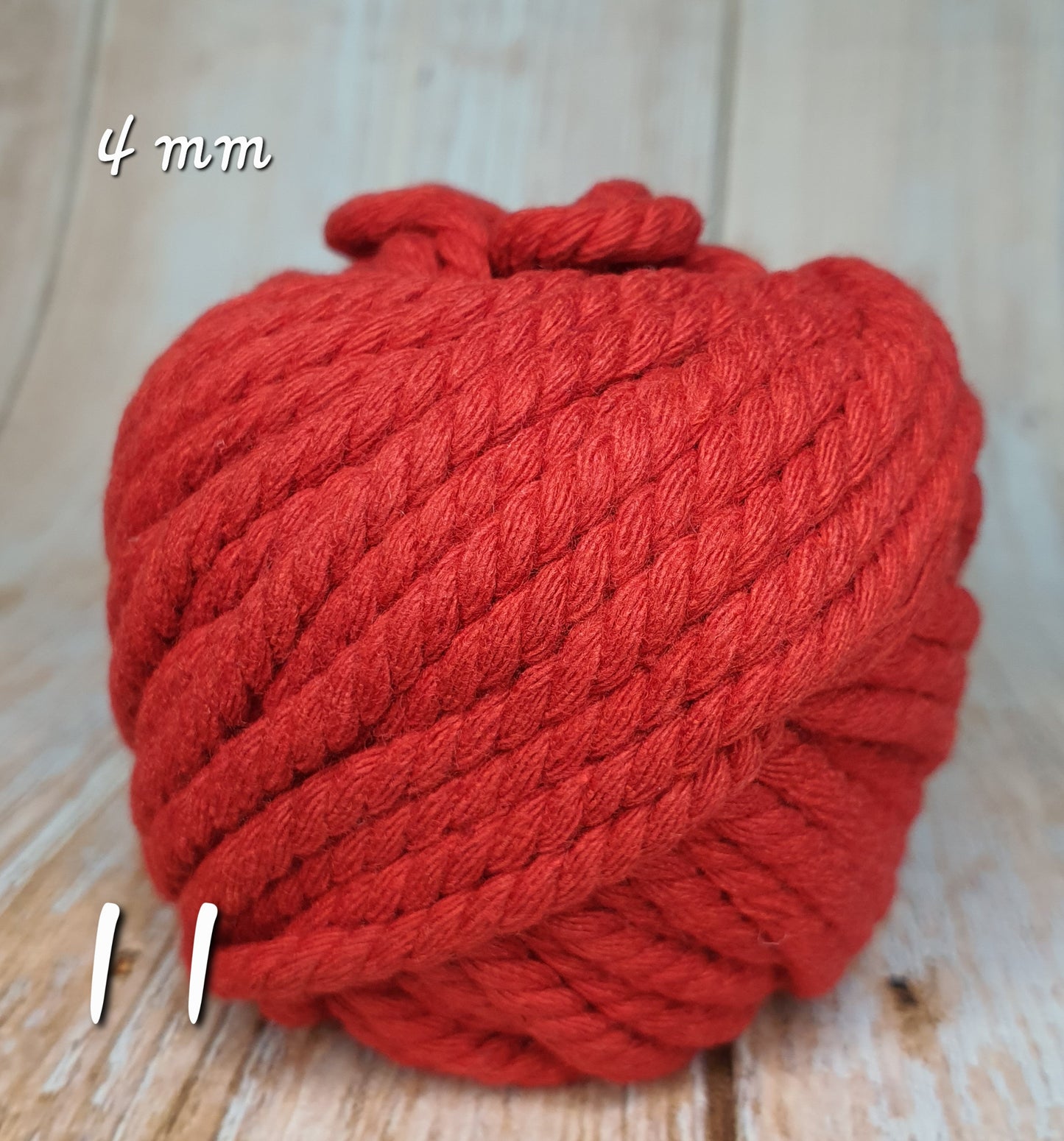 Cotton Macrame Cord Twisted 4mm thickness