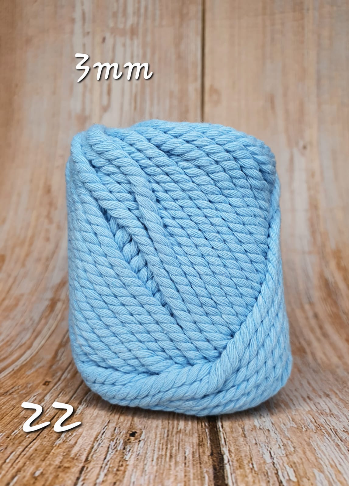 Cotton Macrame Cord Twisted 3mm thickness