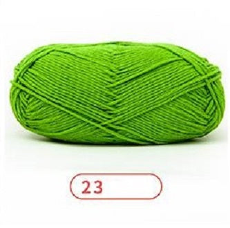 Rainbow Yarn Milk Cotton Yarn 5 ply Cake Gradient & Solid Color 100g