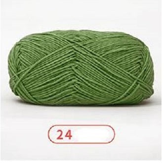 Rainbow Yarn Milk Cotton Yarn 5 ply Cake Gradient & Solid Color 100g