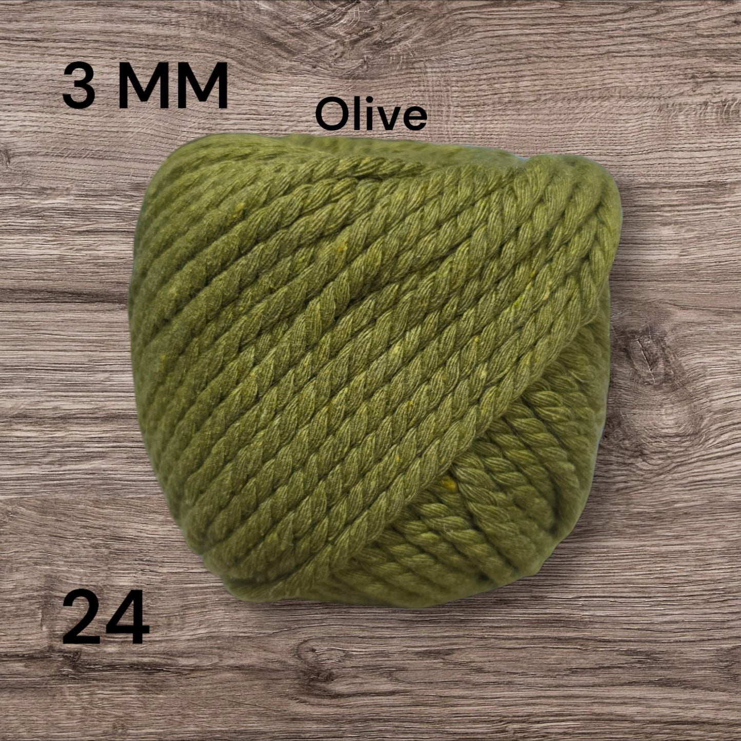Cotton Macrame Cord Twisted 3mm thickness