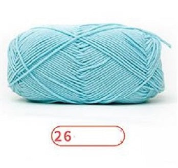 Rainbow Yarn Milk Cotton Yarn 5 ply Cake Gradient & Solid Color 100g