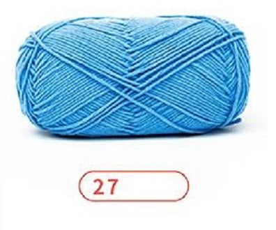 Rainbow Yarn Milk Cotton Yarn 5 ply Cake Gradient & Solid Color 100g