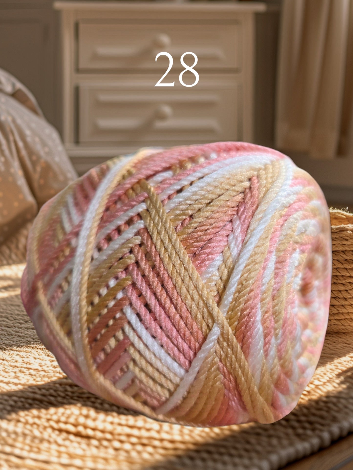 Polyester Yarn Gradient Mix Multi Color 100g