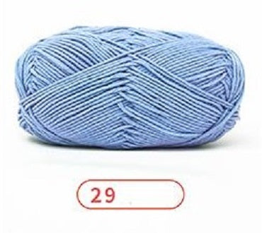 Rainbow Yarn Milk Cotton Yarn 5 ply Cake Gradient & Solid Color 100g