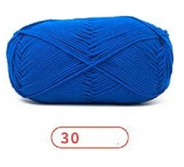 Rainbow Yarn Milk Cotton Yarn 5 ply Cake Gradient & Solid Color 100g