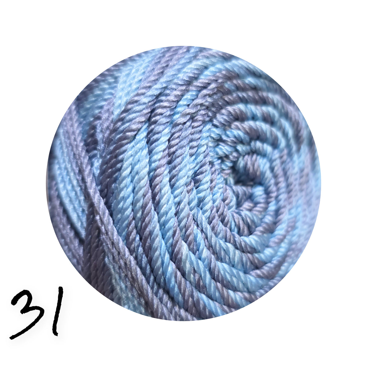 Polyester Yarn Gradient Mix Multi Color 100g