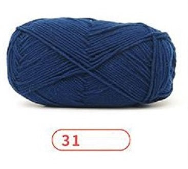 Rainbow Yarn Milk Cotton Yarn 5 ply Cake Gradient & Solid Color 100g