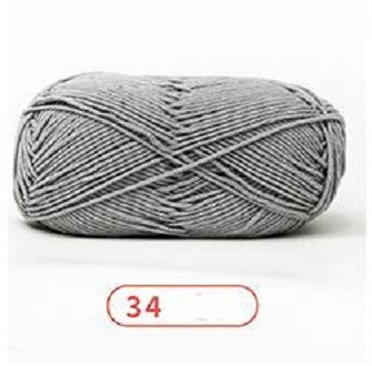 Rainbow Yarn Milk Cotton Yarn 5 ply Cake Gradient & Solid Color 100g