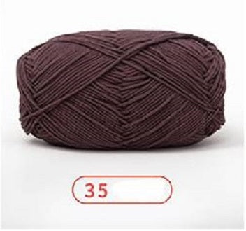 Rainbow Yarn Milk Cotton Yarn 5 ply Cake Gradient & Solid Color 100g