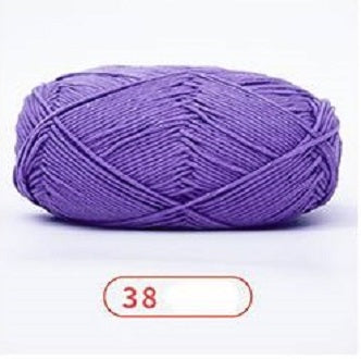 Rainbow Yarn Milk Cotton Yarn 5 ply Cake Gradient & Solid Color 100g