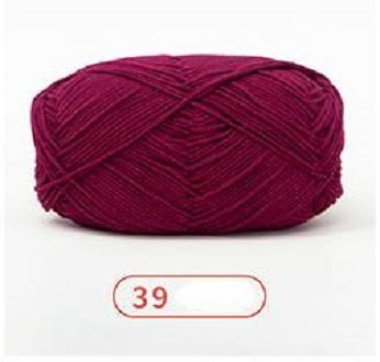 Rainbow Yarn Milk Cotton Yarn 5 ply Cake Gradient & Solid Color 100g