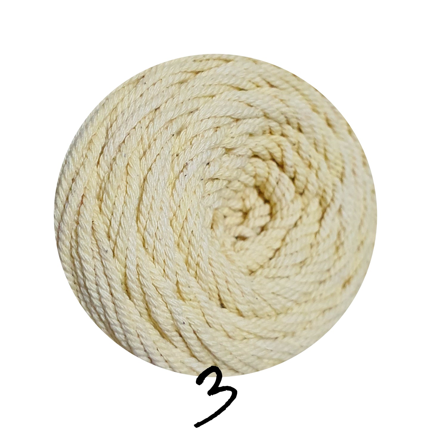 Cotton Macrame Cord Twisted 2mm thickness