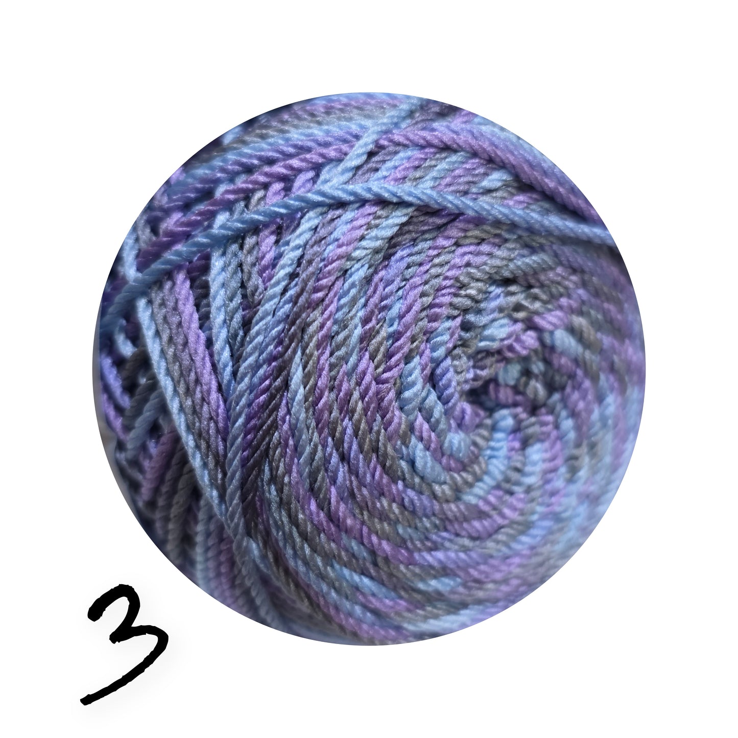 Polyester Yarn Gradient Mix Multi Color 100g