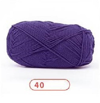 Rainbow Yarn Milk Cotton Yarn 5 ply Cake Gradient & Solid Color 100g