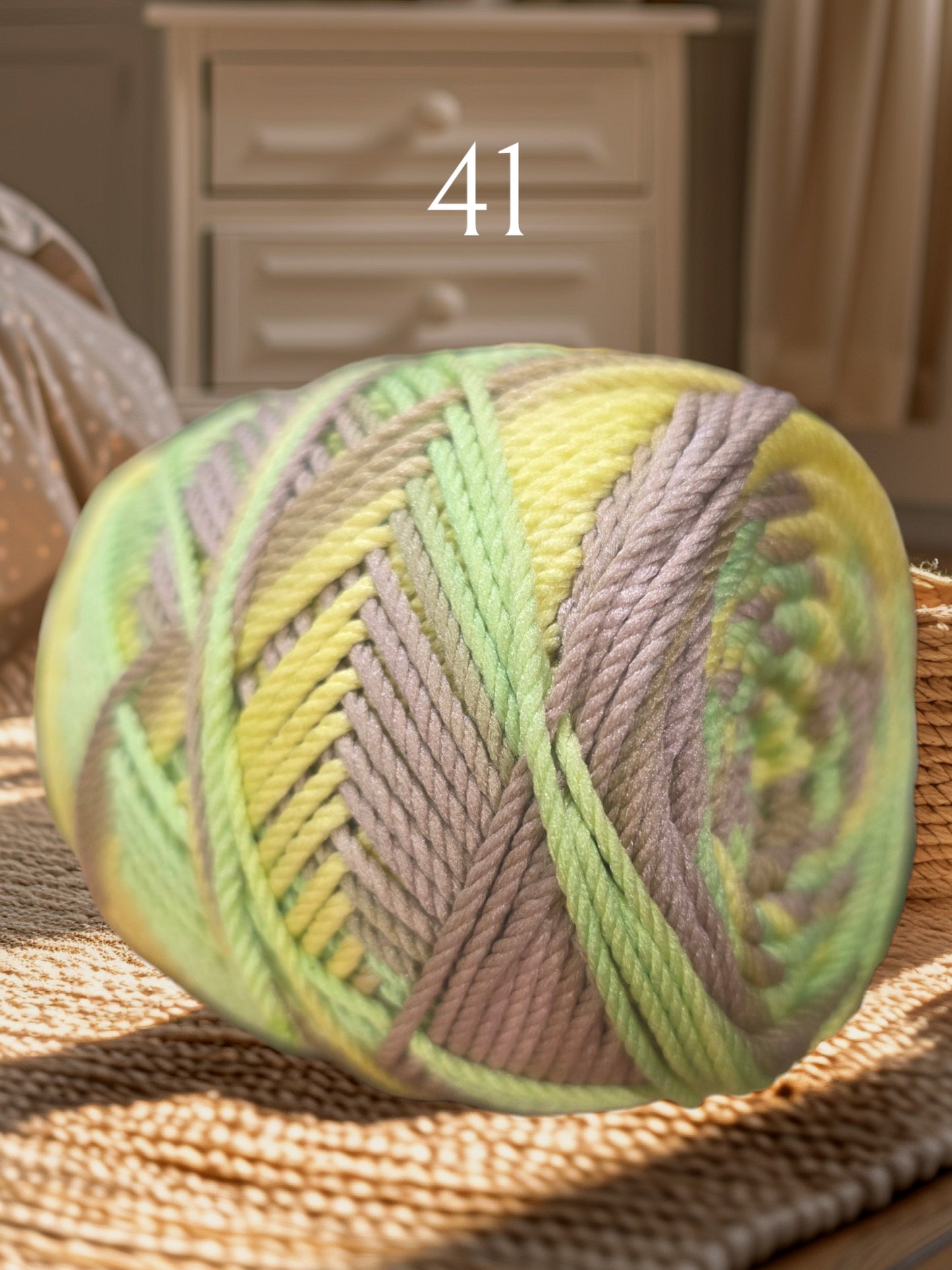 Polyester Yarn Gradient Mix Multi Color 100g