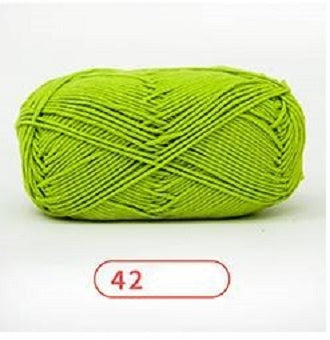 Rainbow Yarn Milk Cotton Yarn 5 ply Cake Gradient & Solid Color 100g