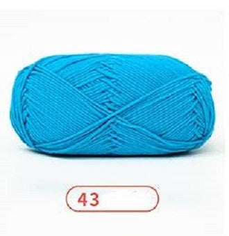 Rainbow Yarn Milk Cotton Yarn 5 ply Cake Gradient & Solid Color 100g