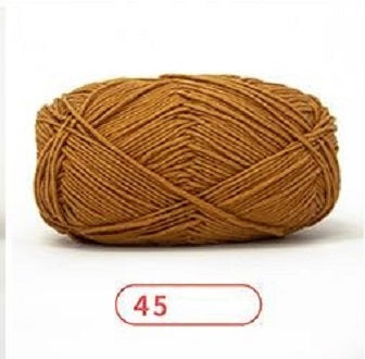 Rainbow Yarn Milk Cotton Yarn 5 ply Cake Gradient & Solid Color 100g