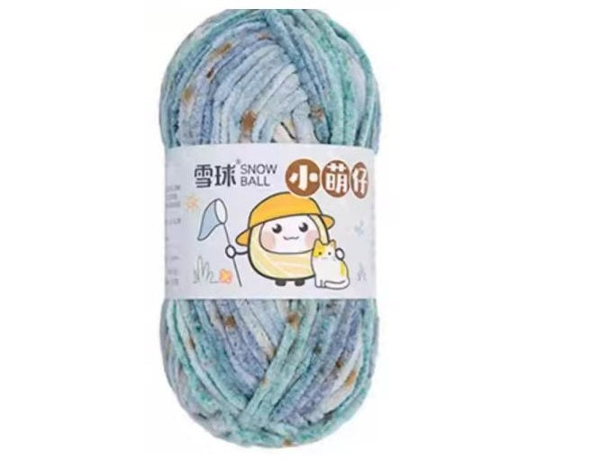 Chenille udon yarn 3.5mm thickness