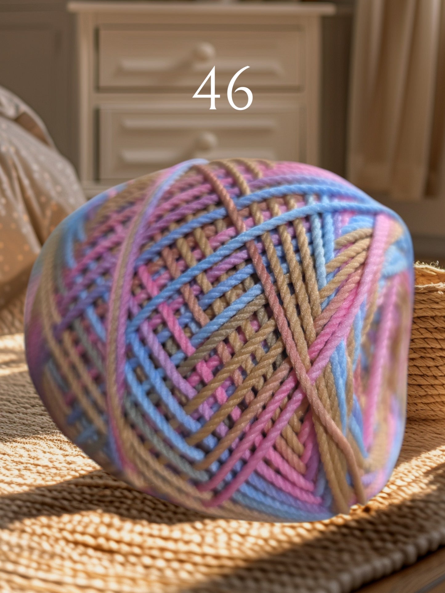 Polyester Yarn Gradient Mix Multi Color 100g