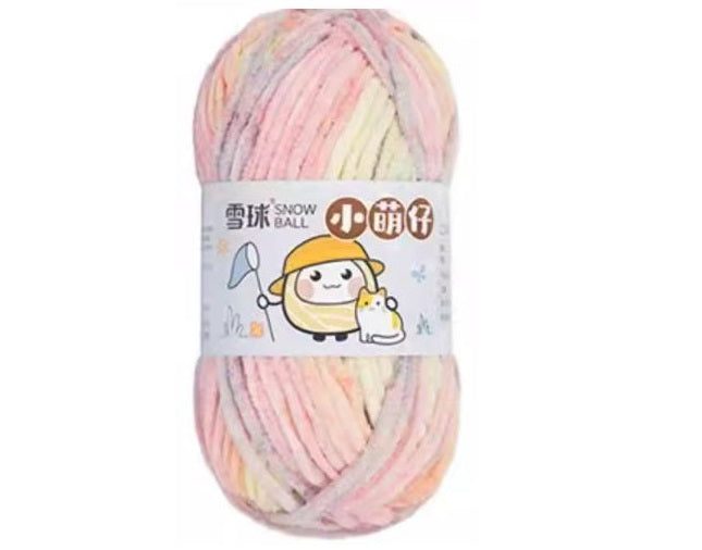 Chenille udon yarn 3.5mm thickness