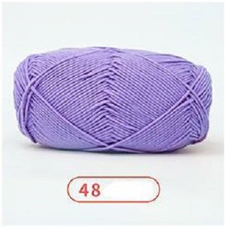 Rainbow Yarn Milk Cotton Yarn 5 ply Cake Gradient & Solid Color 100g
