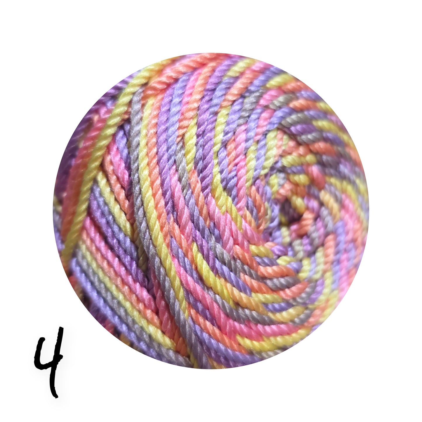 Polyester Yarn Gradient Mix Multi Color 100g