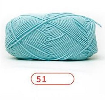Rainbow Yarn Milk Cotton Yarn 5 ply Cake Gradient & Solid Color 100g