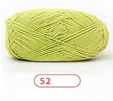 Rainbow Yarn Milk Cotton Yarn 5 ply Cake Gradient & Solid Color 100g